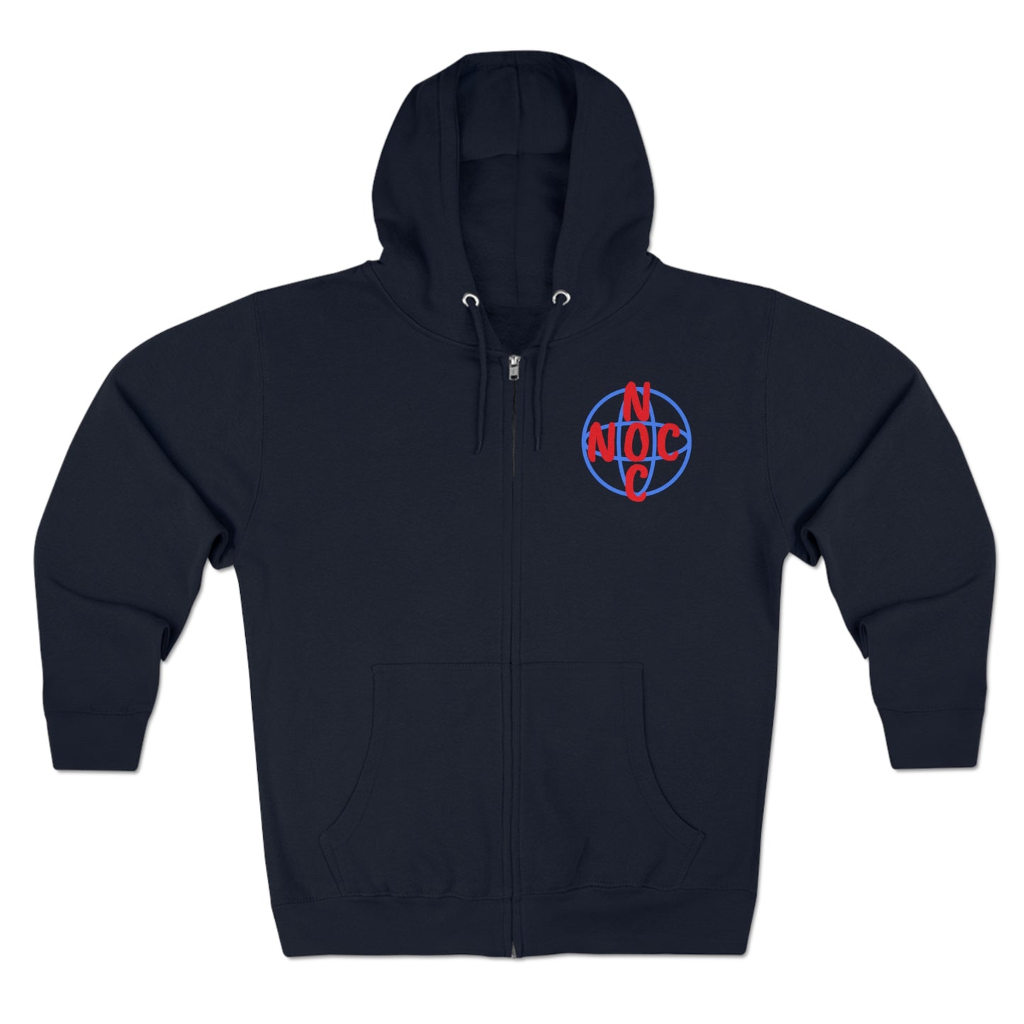 NAVY ZIP UP HOODIE